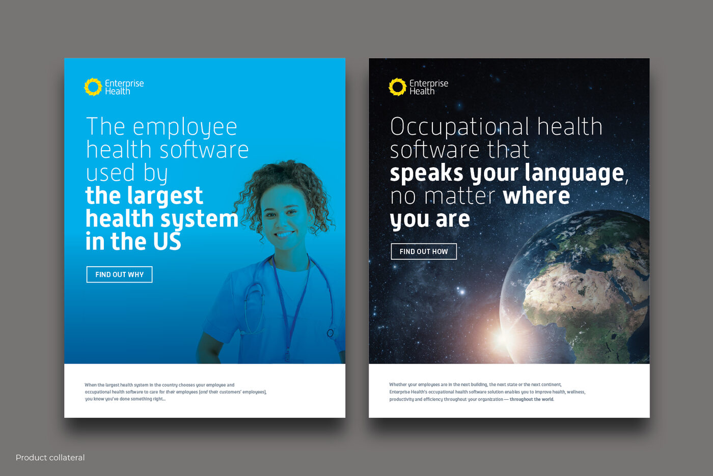 Enterprise Health print and digital collateral