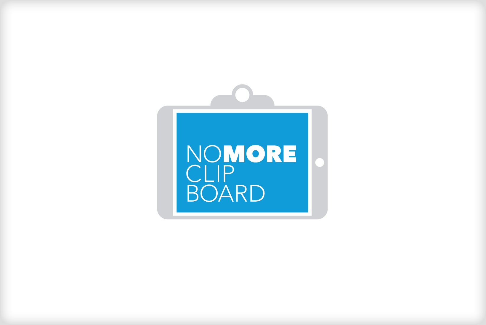 NoMoreClipboard logo, alternate presentation