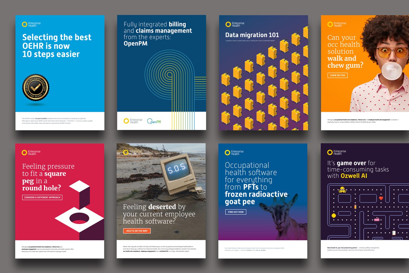 Enterprise Health print and digital ad set
