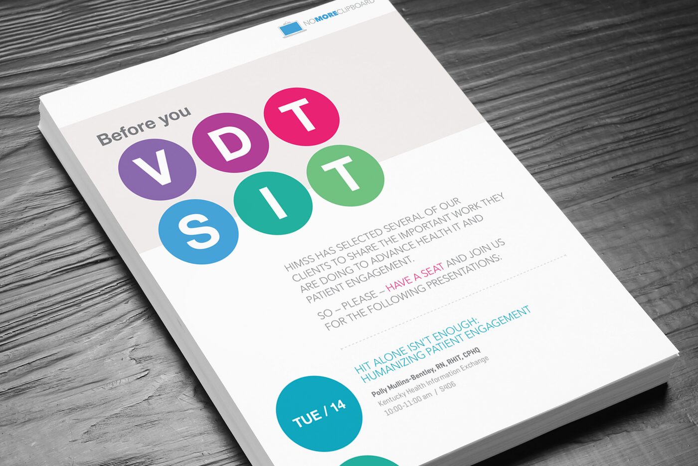 Before you VDT SIT conference invite for NoMoreClipboard