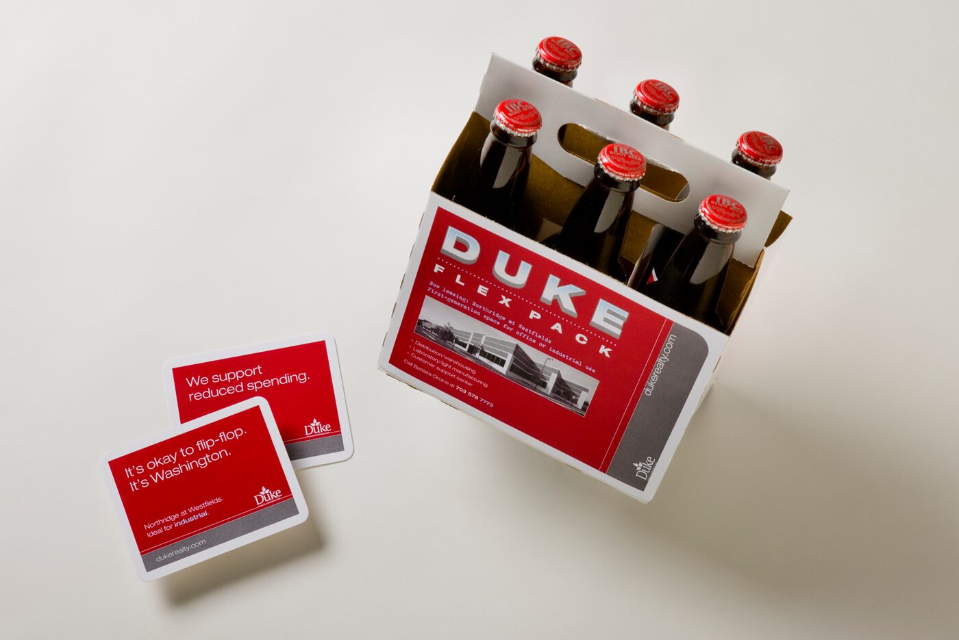 Duke Realty Flex Pack six-pack mailer